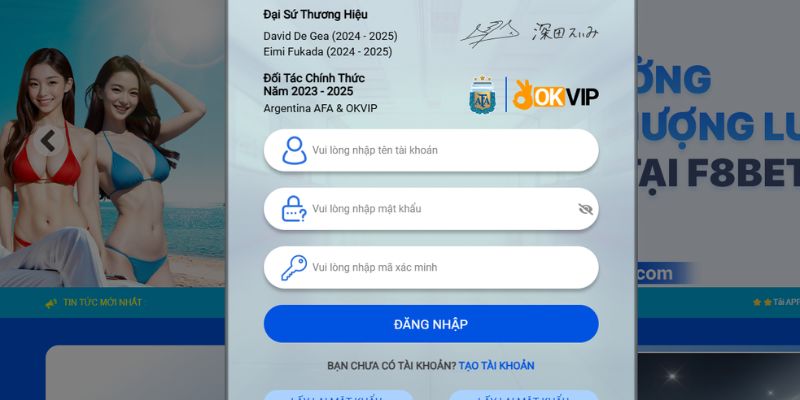 Các bước thực hiện đăng nhập F8bet dễ dàng nhất cho tân thủ