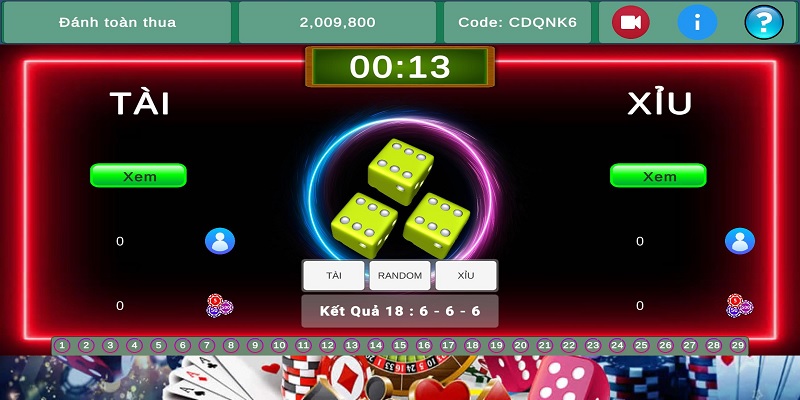 Trò chơi Tài Xỉu được game thủ cực yêu thích