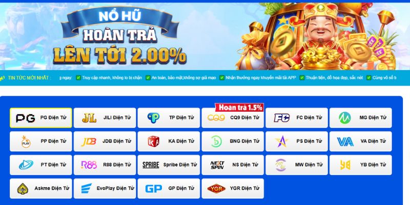 Các tựa game nổ hũ đặc biệt độc đáo